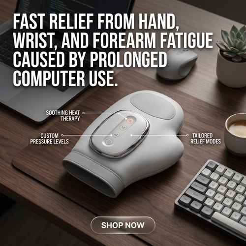 Infrared Finger Massager with Heat – Portable Hand Pain Relief Device